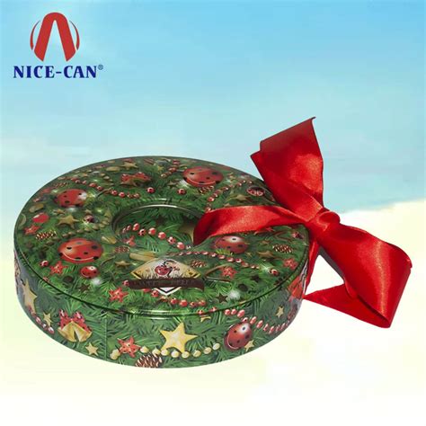 christmas tins metal tin box manufacturer|custom printed tin box.